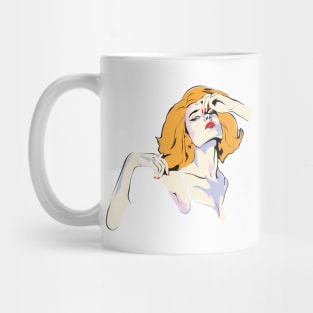 The Blonde Girl Says Hello Mug